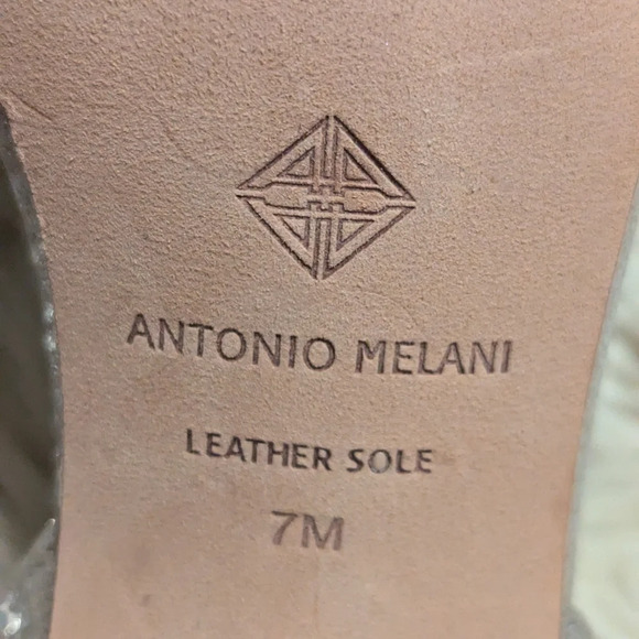 Antonio Melanie Marryanna embellished rhinestone ankle strap heels / sandals 7M - Picture 5 of 6